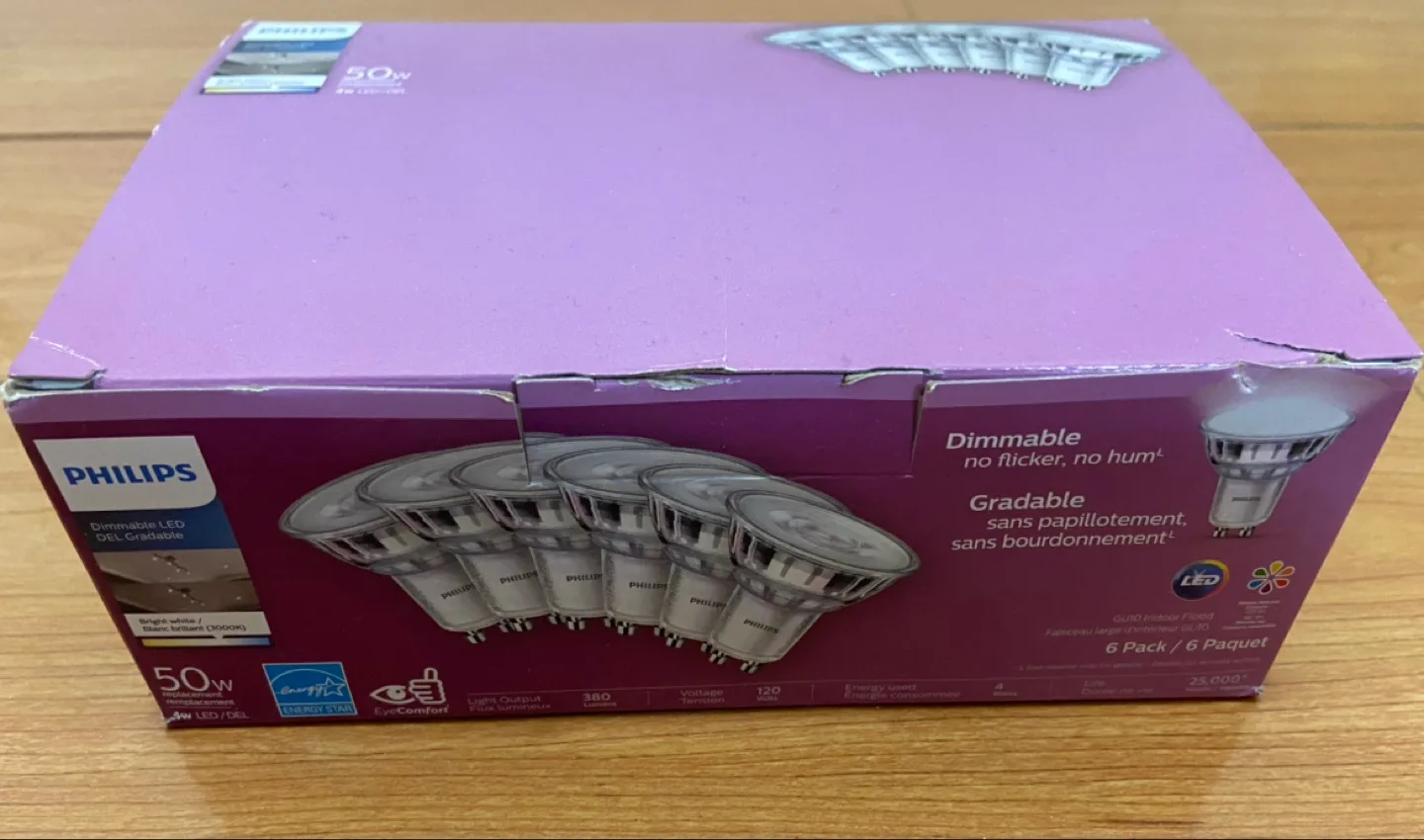 Philips Dimmable LED GU10 Bulbs - 6 Pack image indicator(2)