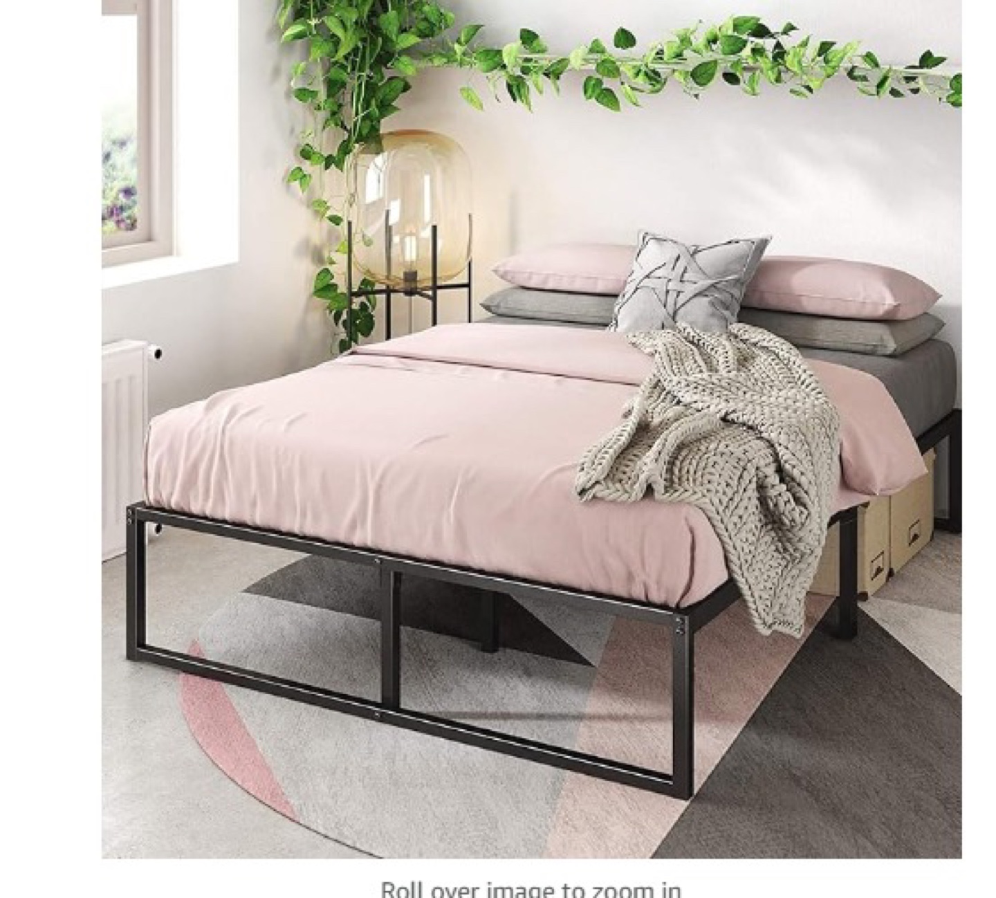Queen Size Metal Platform Bed Frame - photo 2