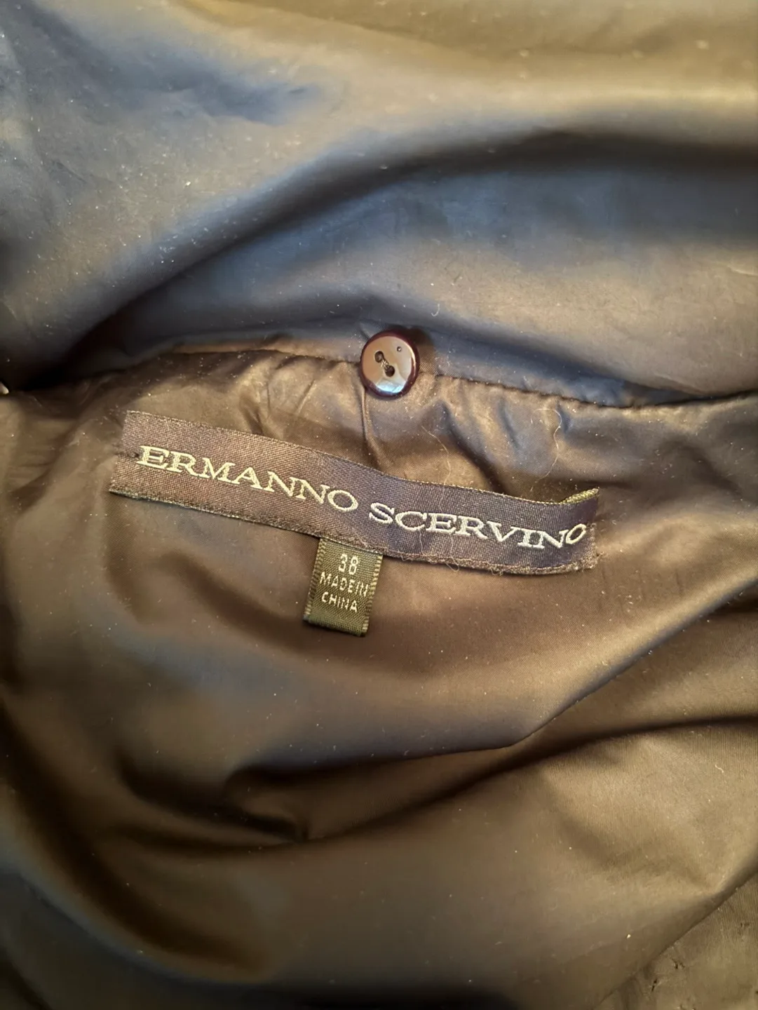 Beautiful Ermanno Scervino Black Down-Filled Puffer Coat image indicator(4)