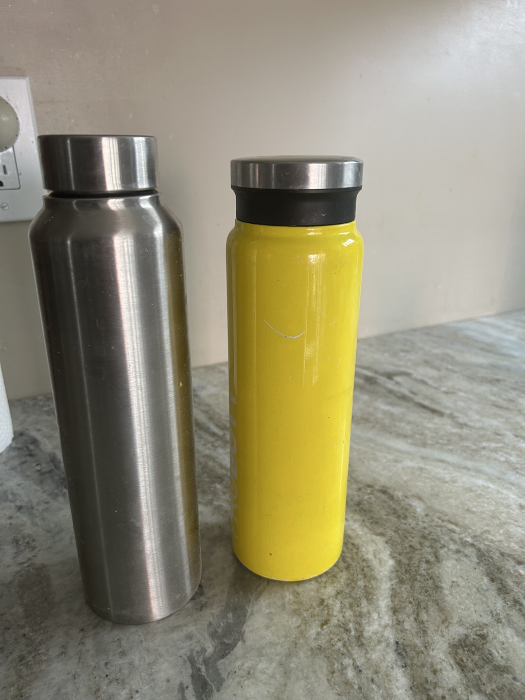 Two Stainless Steel Water Bottles