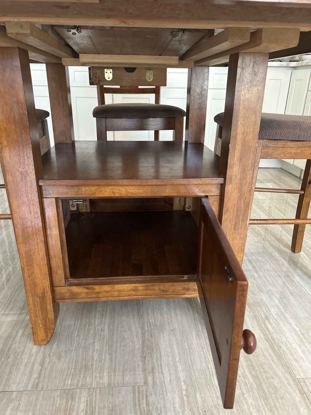 Extendable Square Dining Table with 6 Chairs - photo 2