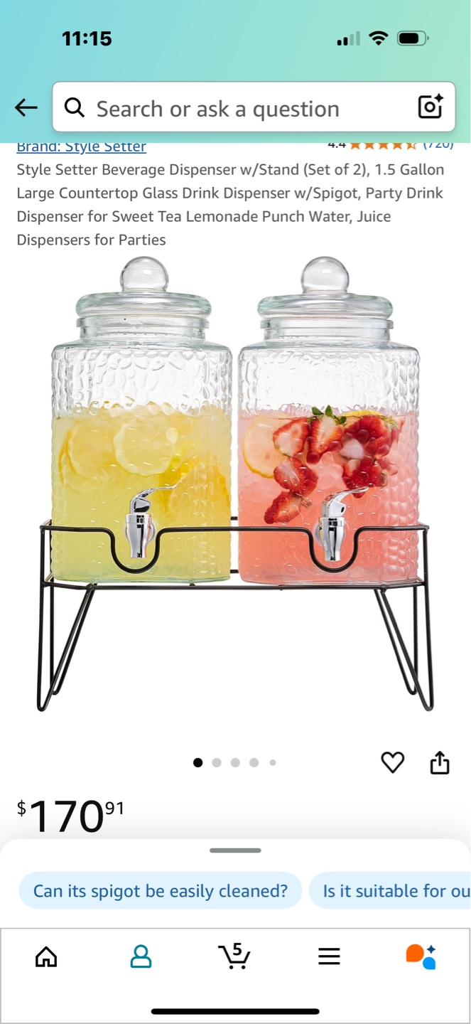 Style Setter Beverage Dispenser Set (2) - photo 3