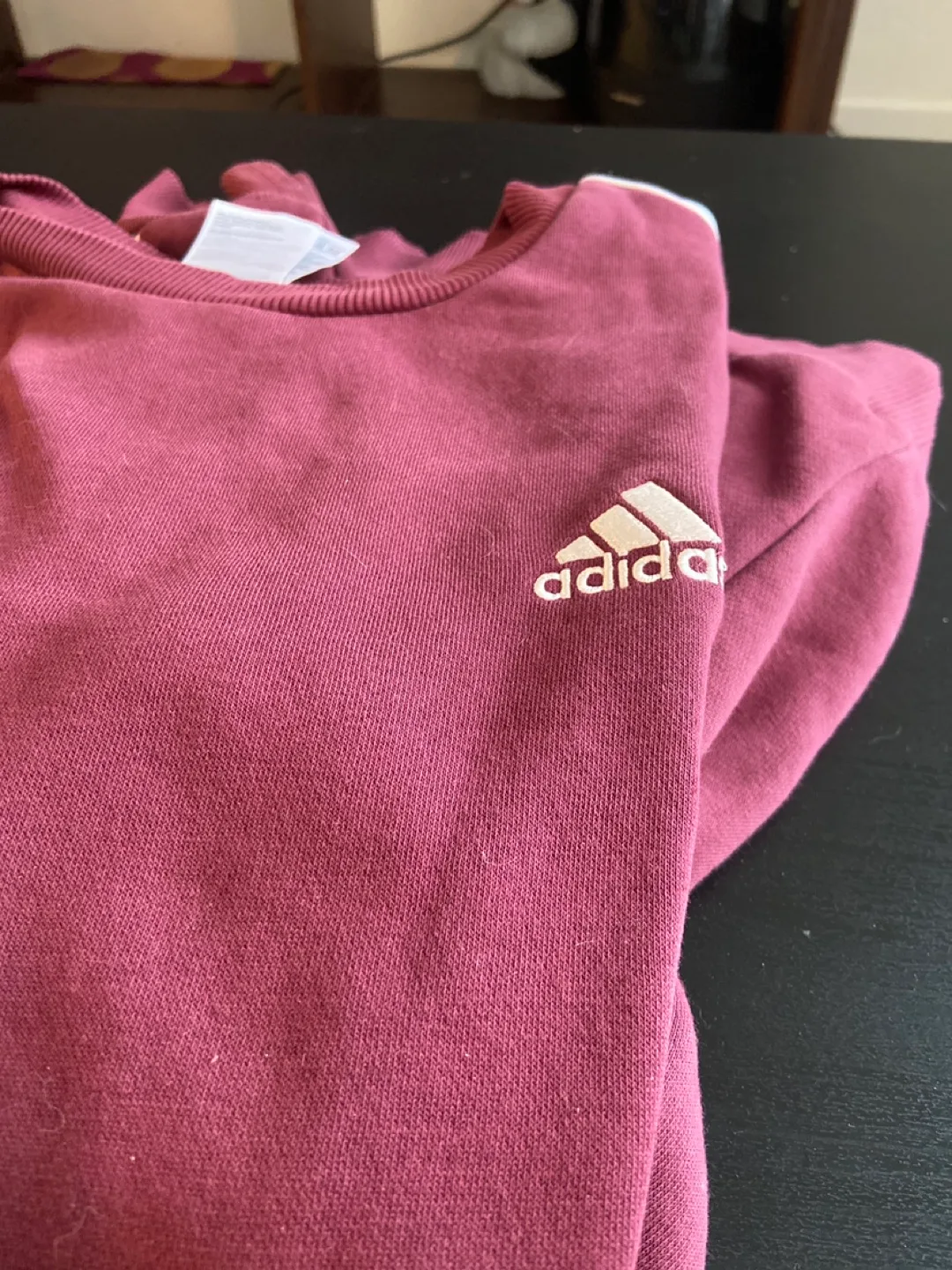 Adidas Maroon Crewneck Sweatshirt thumbnail