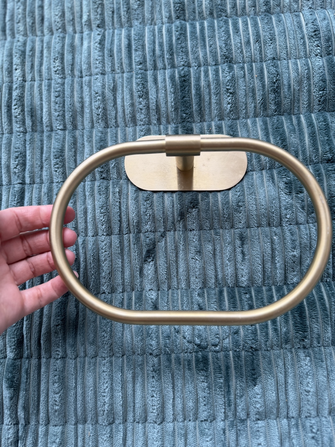 Gold Metal Towel Ring