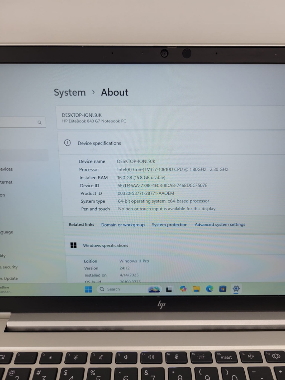 HP Elitebook 840 G7 Notebook PC - photo 3