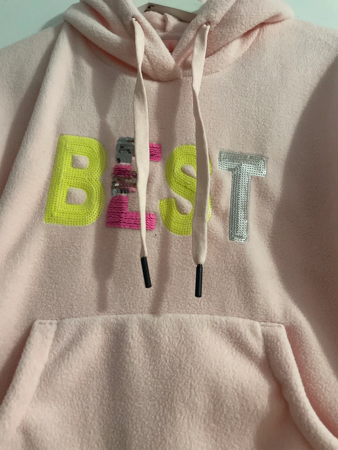 Pink Fleece Hoodie and Joggers Set for Girls image indicator(2)