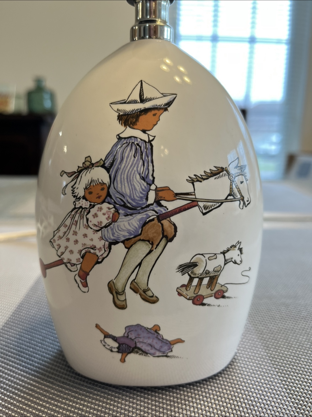 Vintage Childrens Illustrated Table Lamp