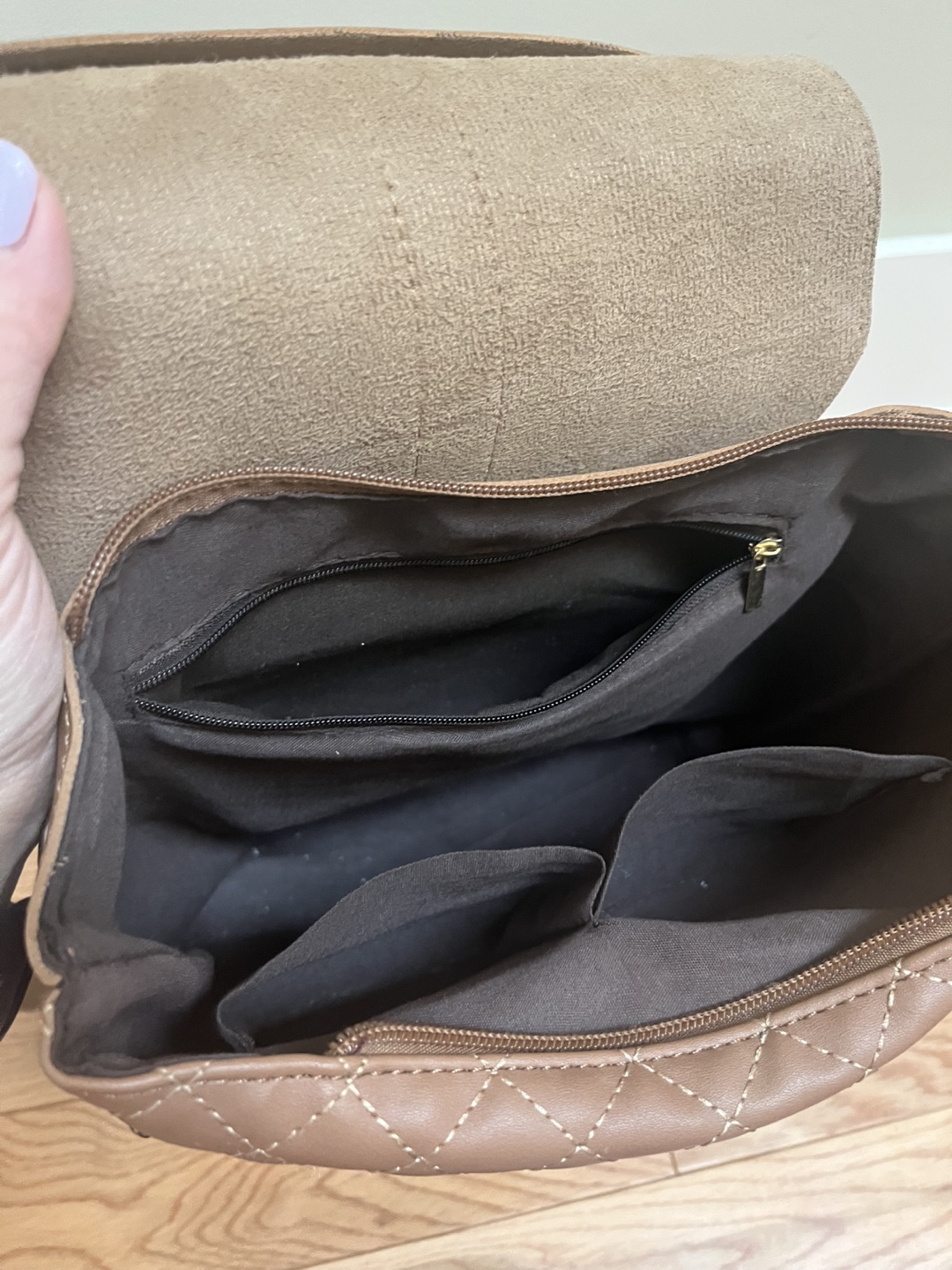Brown Backpack purse - photo 2