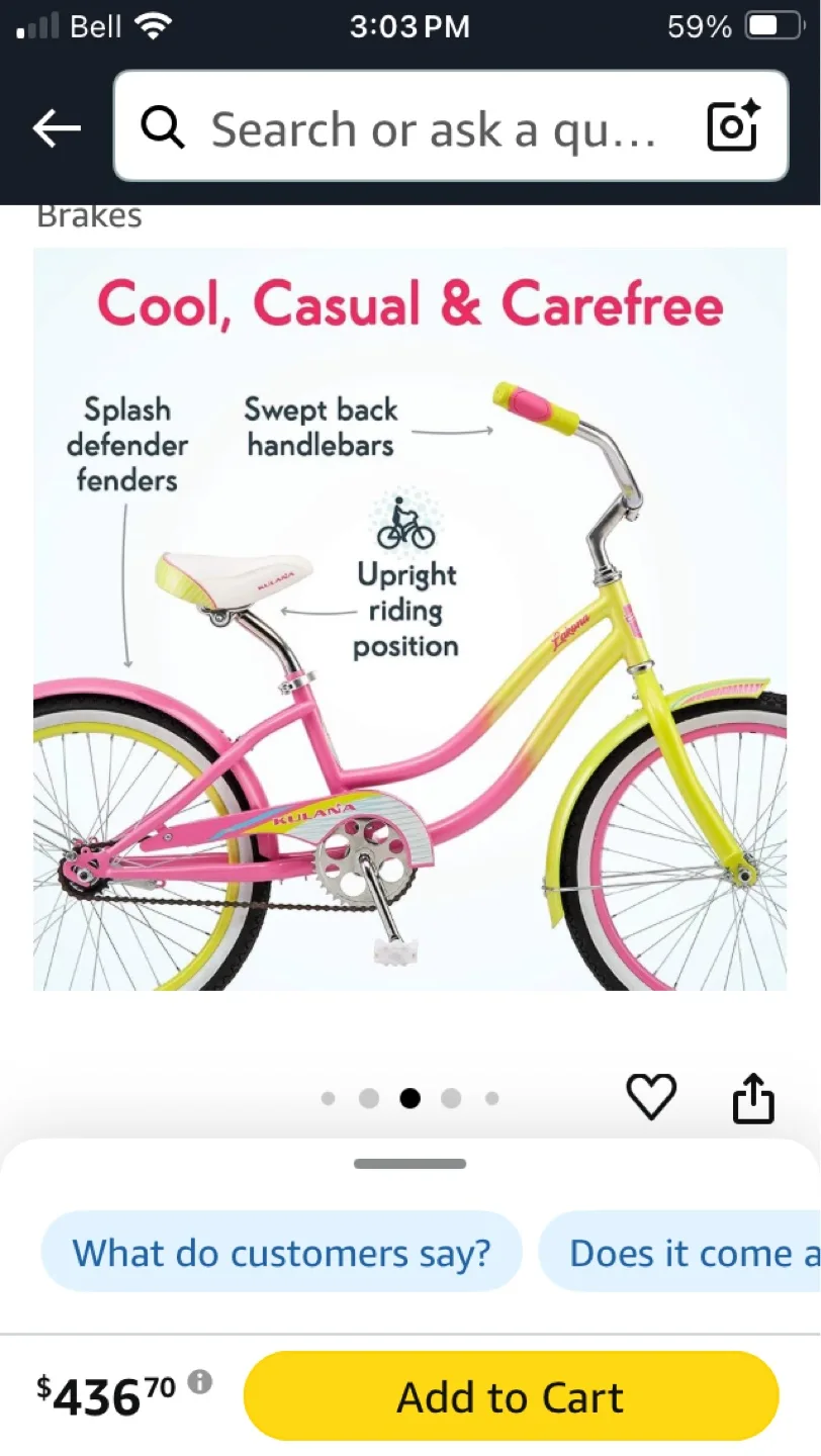 Kulana Cruiser Co. Girls' Bike image indicator(7)