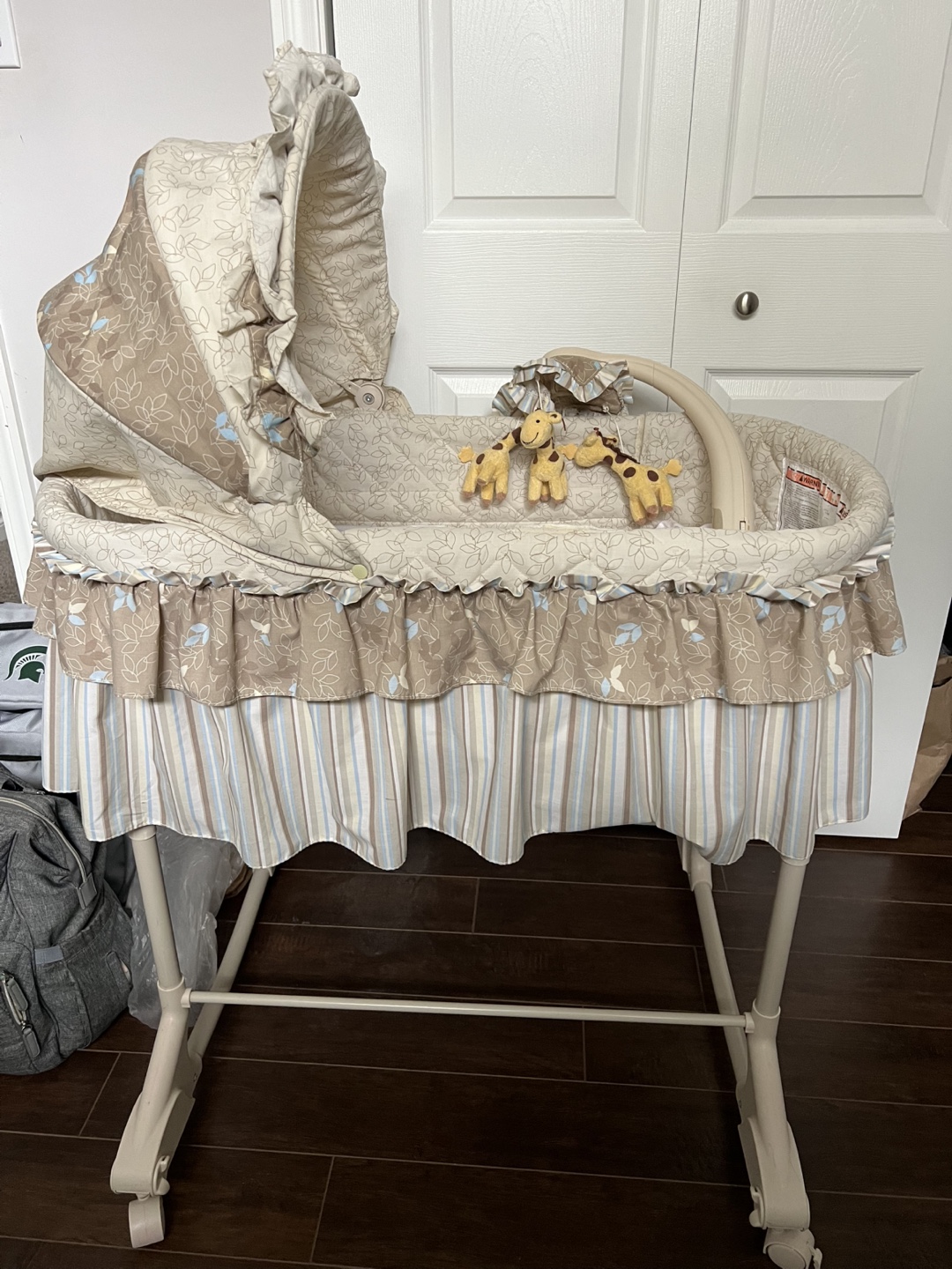 Baby Bassinet with Stand and Mobile