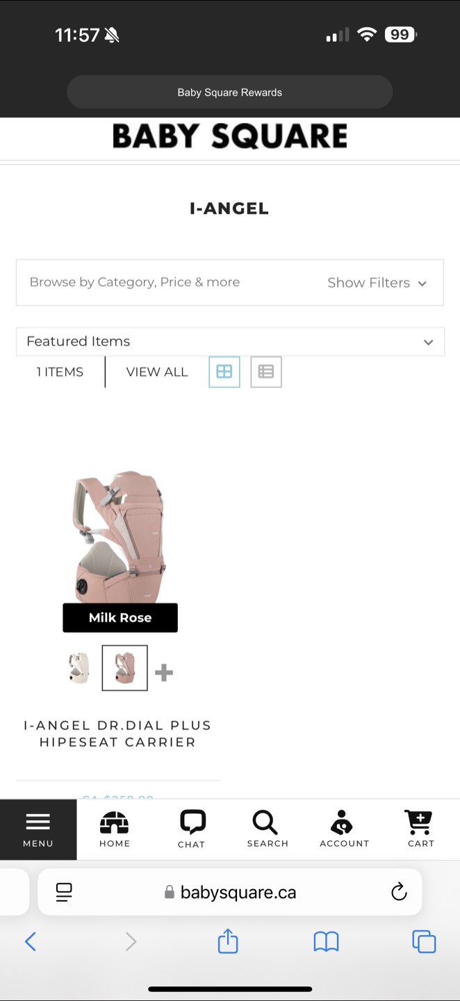 I-Angel Dr. Dial Plus Hipseat Carrier - Milk Rose