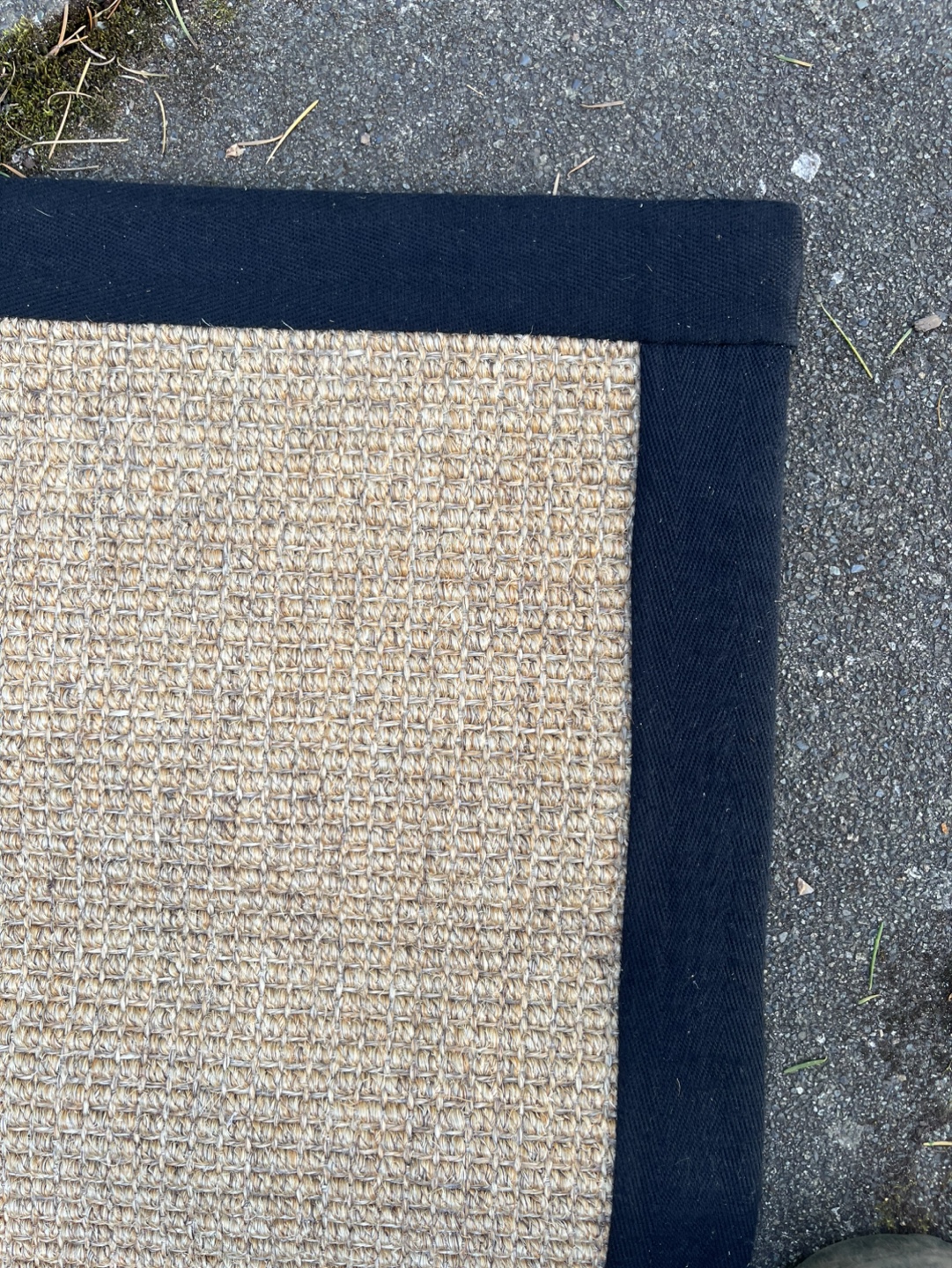 Natural Sisal Rug with Black Border - photo 2