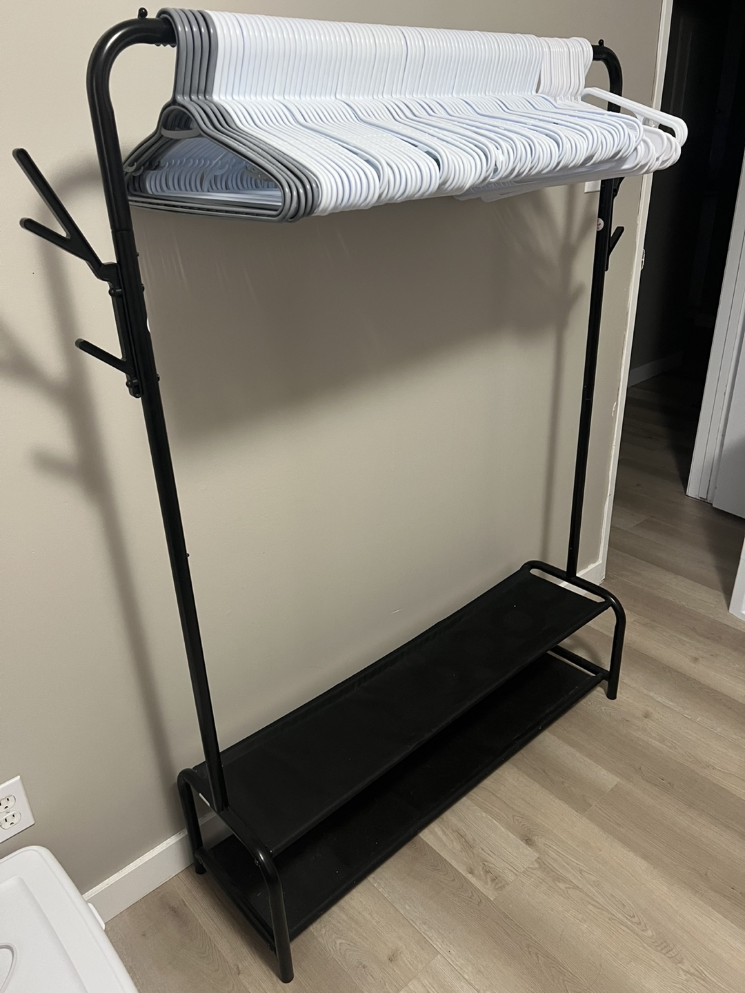 Simple Houseware Garment Rack with Shoe Shelf - photo 2
