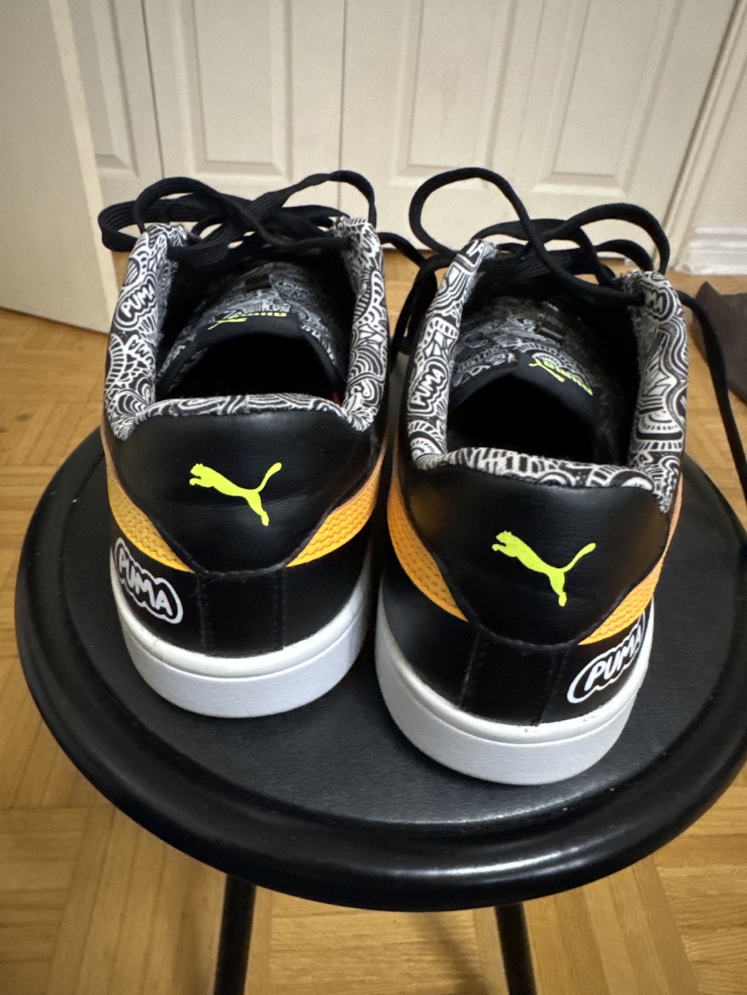 Puma Smash v2 Black/Yellow Sneakers - photo 3