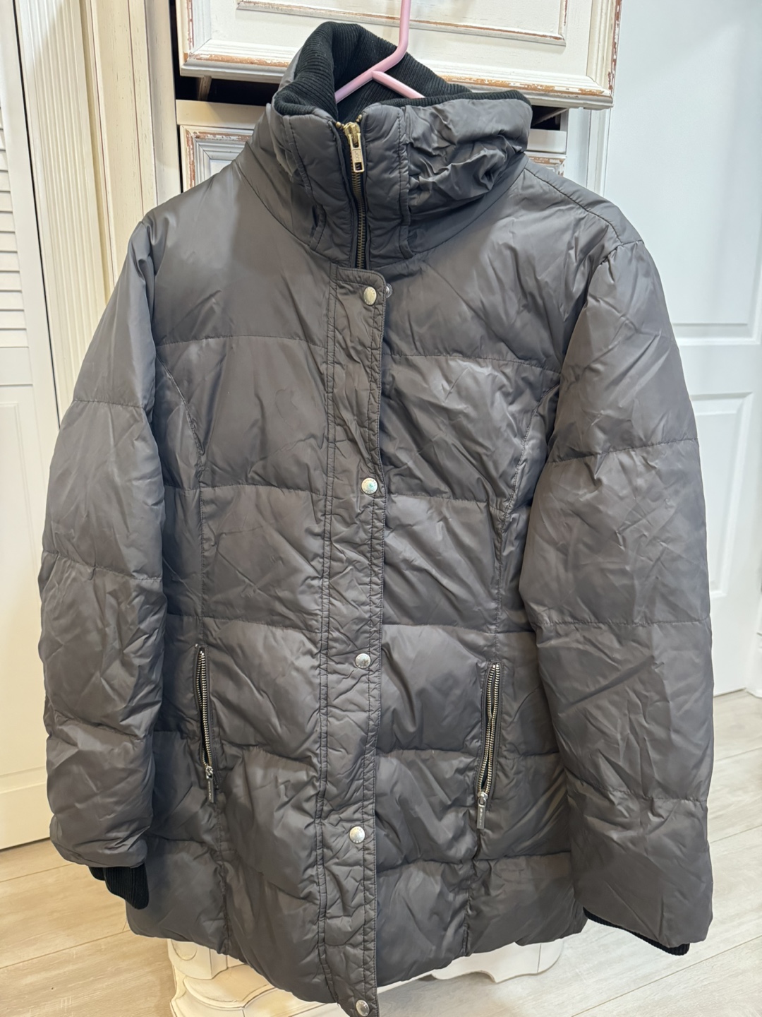 Michael Kors Gray Puffer Jacket