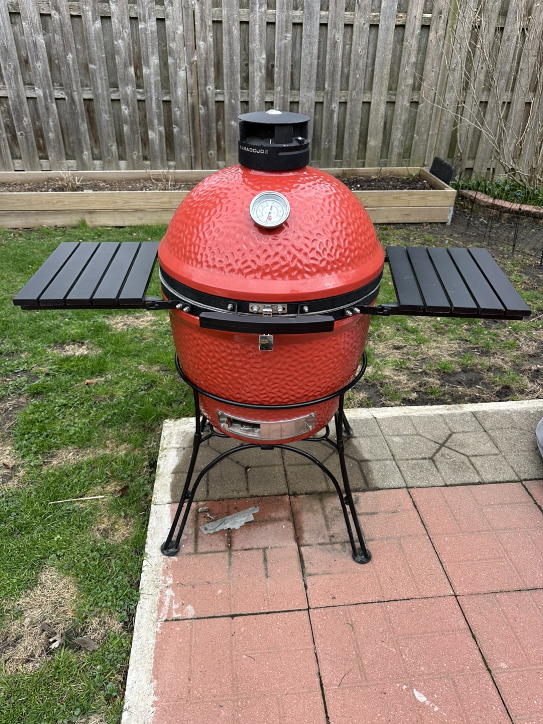 Kamado Joe Classic Joe II Charcoal Grill - Red