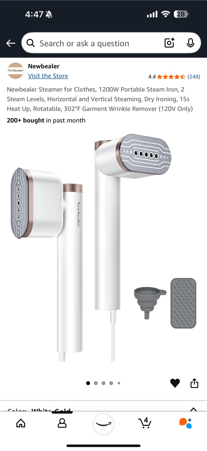 Newbealer Portable Handheld Steamer - photo 3
