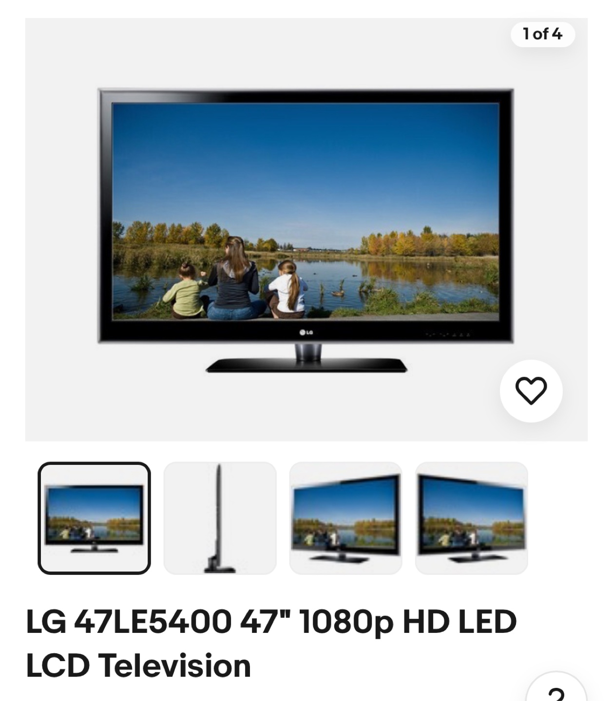 Free- broken 47 inch TV - photo 2