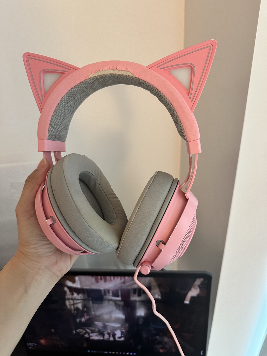 Pink Cat Ear Gaming Headset