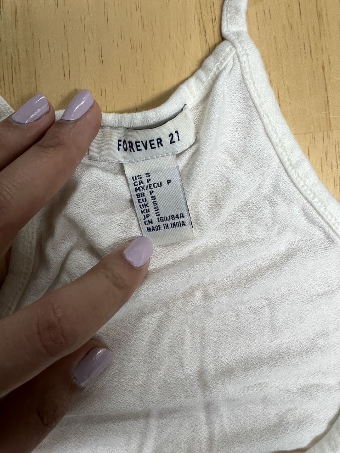 Forever 21 embroidered white tank top size small - photo 2