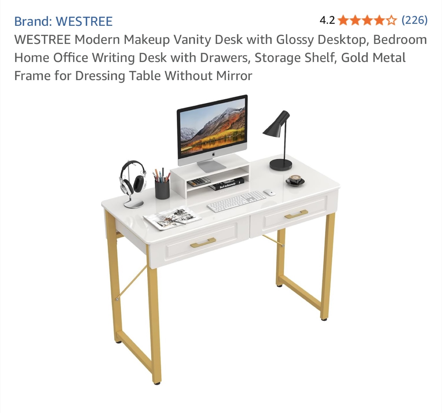 Modern makeup vanity desk - photo 5