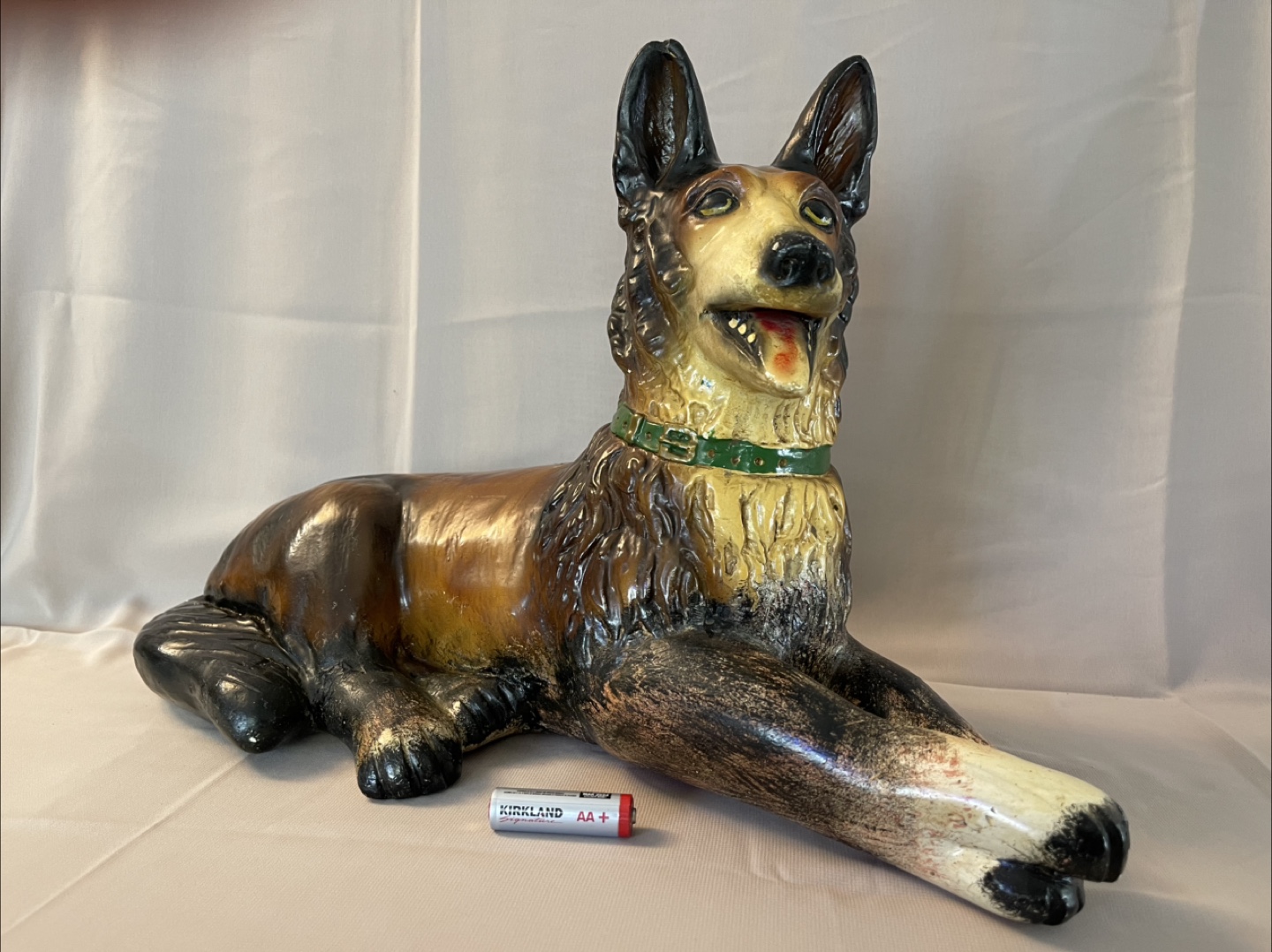 Vintage J. Daniels Art Co. German Shepherd Dog Statue