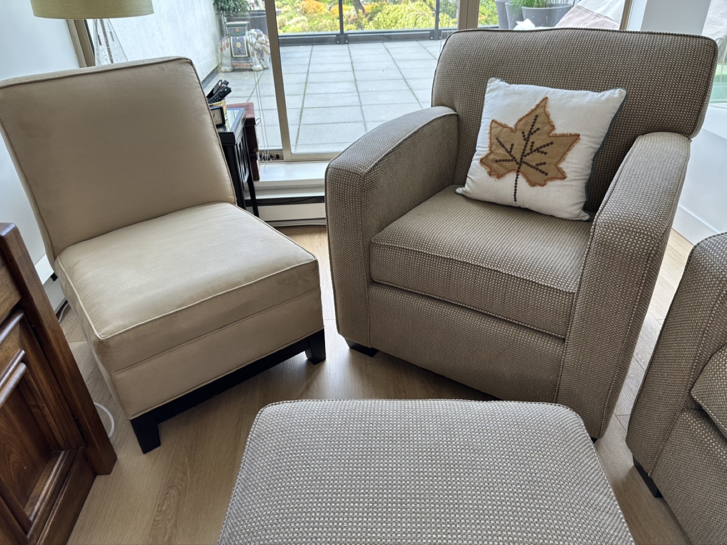 Beige Living Room Set - Sofa, Loveseat, Armchair & Ottoman - photo 2