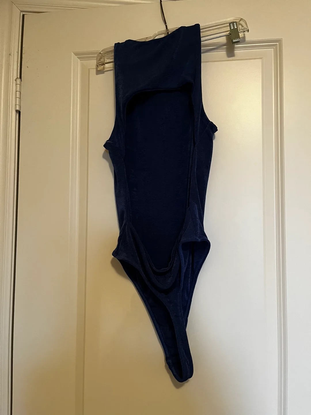 Navy Blue Open Back Bodysuit image indicator(2)