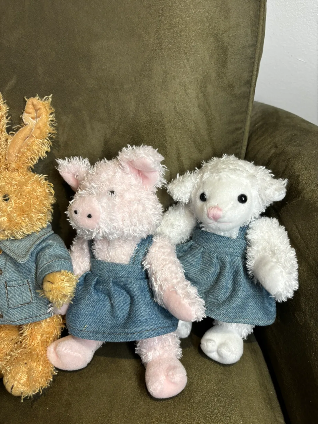 Vintage Chrisha Playful Plush Circa 1988  Denim Animals Set image indicator(4)