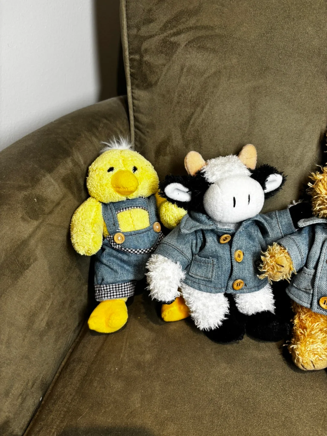 Vintage Chrisha Playful Plush Circa 1988  Denim Animals Set image indicator(2)