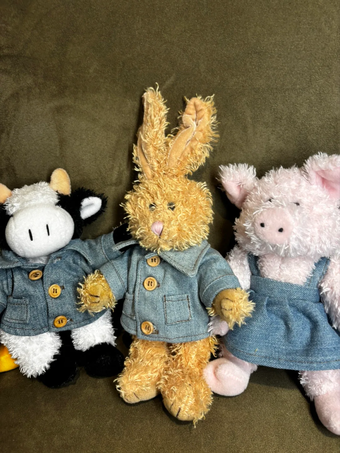 Vintage Chrisha Playful Plush Circa 1988  Denim Animals Set image indicator(3)