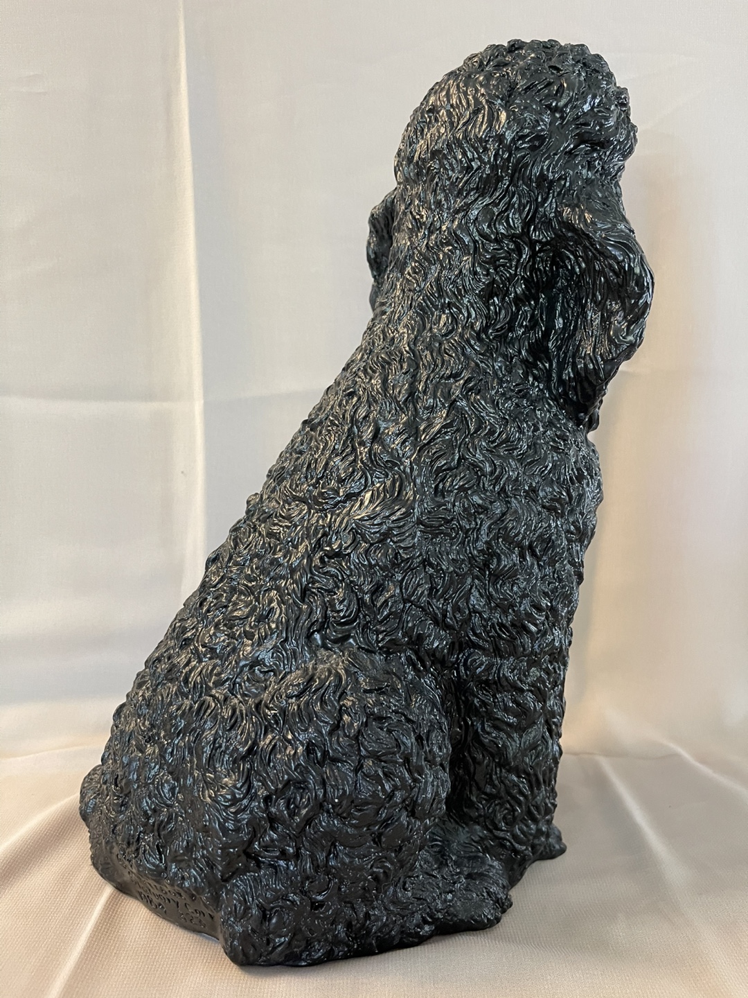 Vintage Black Poodle Figurine - photo 2