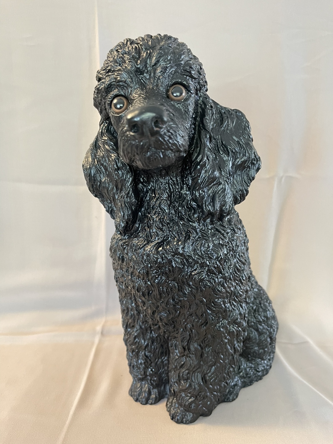 Vintage Black Poodle Figurine