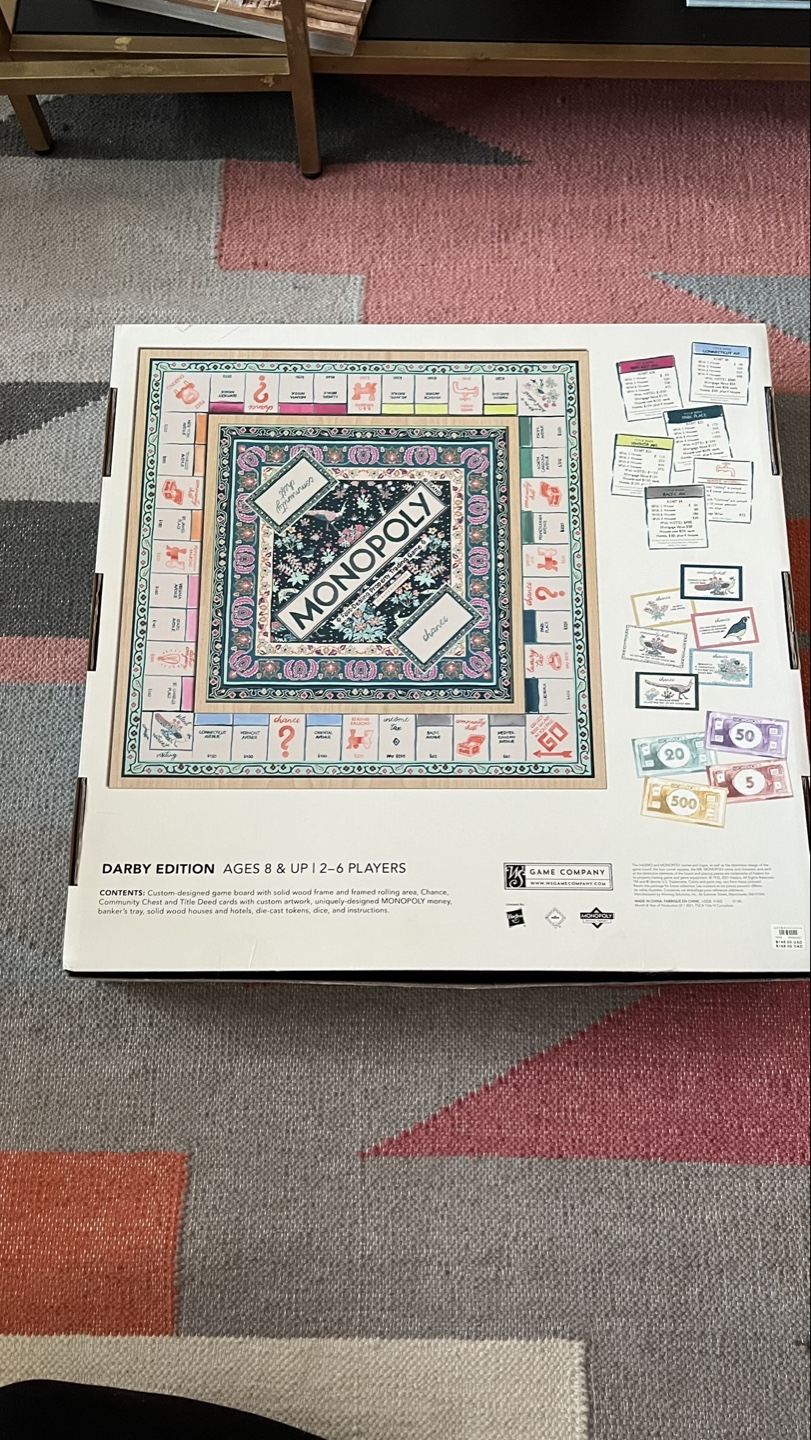 Anthropologie Monopoly Darby Edition Board Game - photo 4
