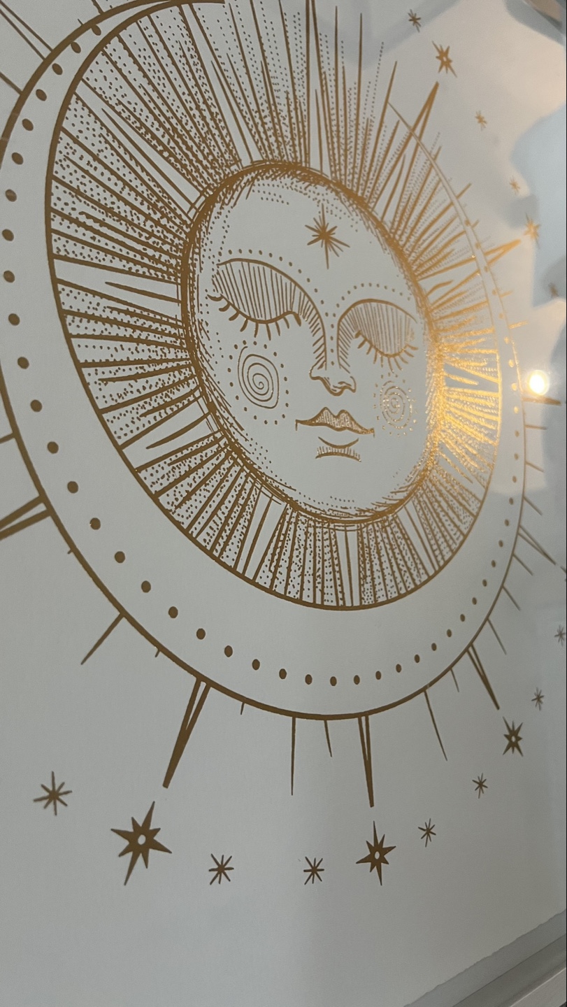 Marmont Hill Gold Sun and Moon Framed Wall Art - photo 3