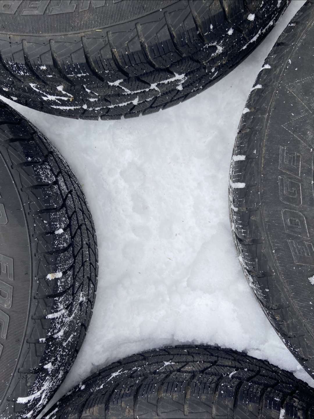 Used Honda Civic 185/65R15 Winter Tires with Steel Rims - photo 3