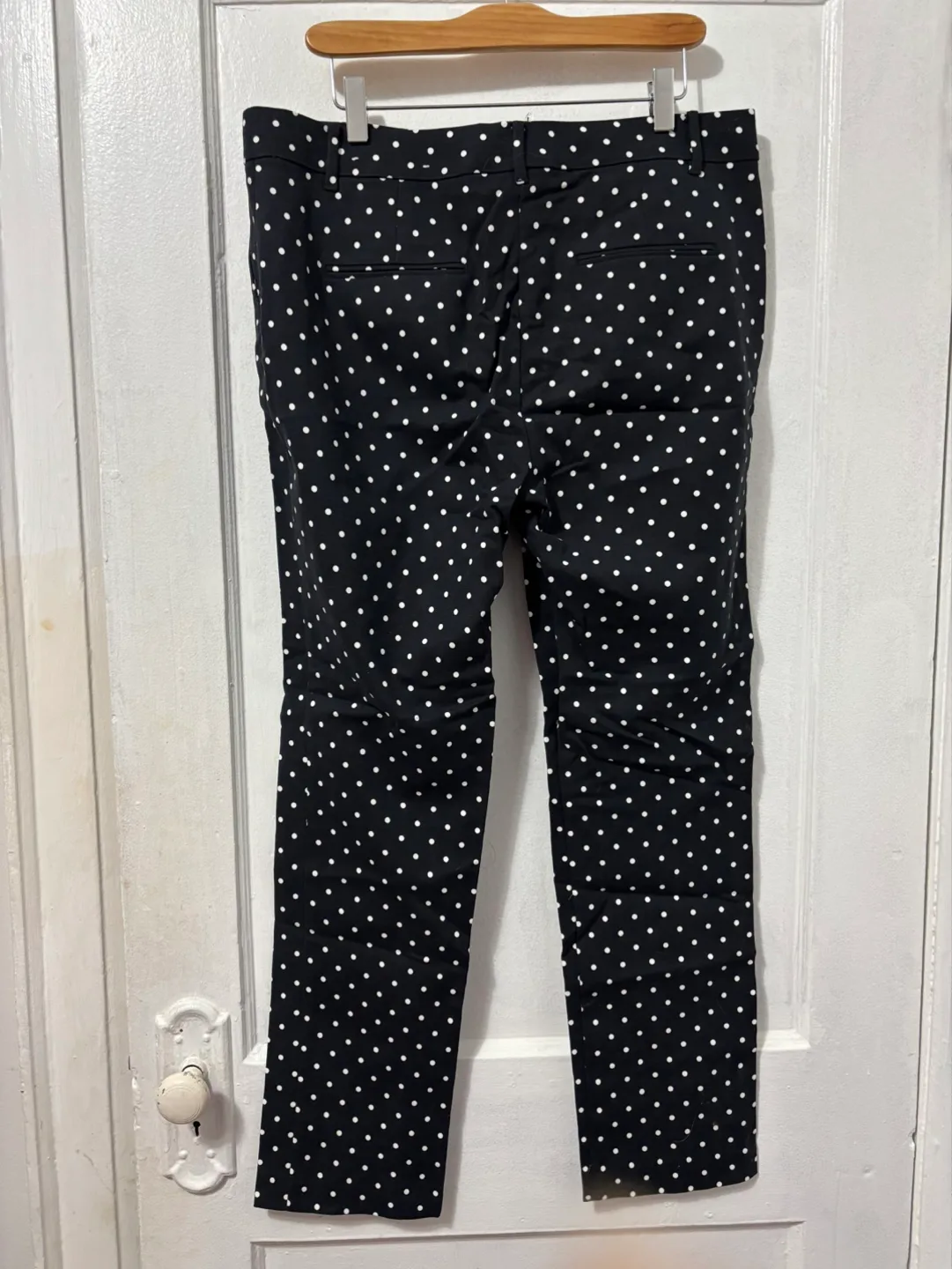 Ann Taylor Black and White Polka Dot Trousers image indicator(2)