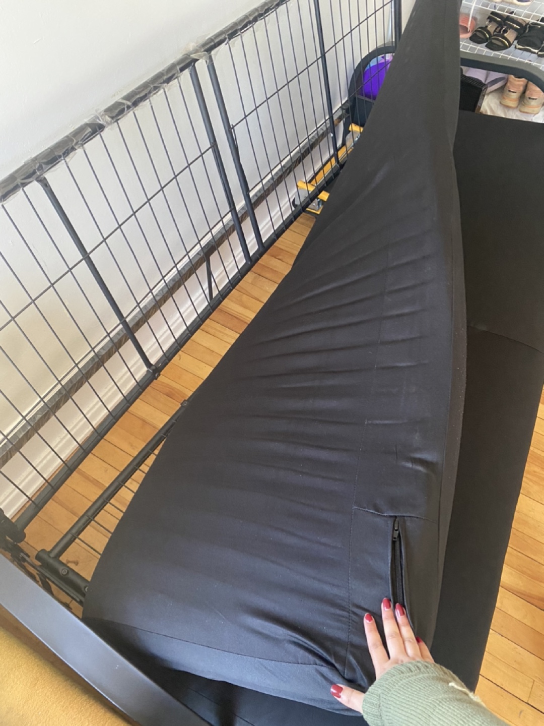 Black Futon Sofa Bed - photo 3
