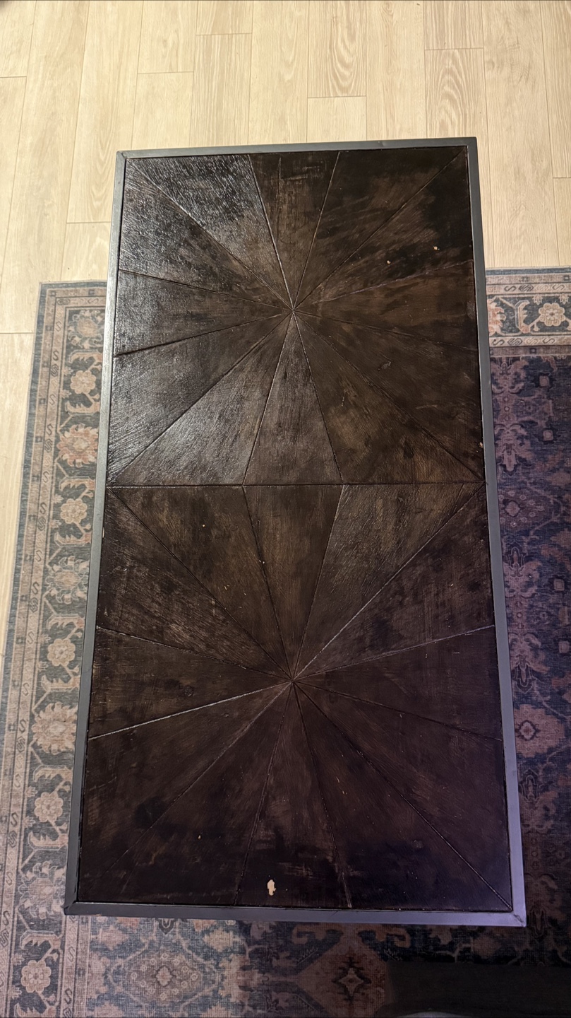 Modern Coffee Table with Metal Legs - photo 3