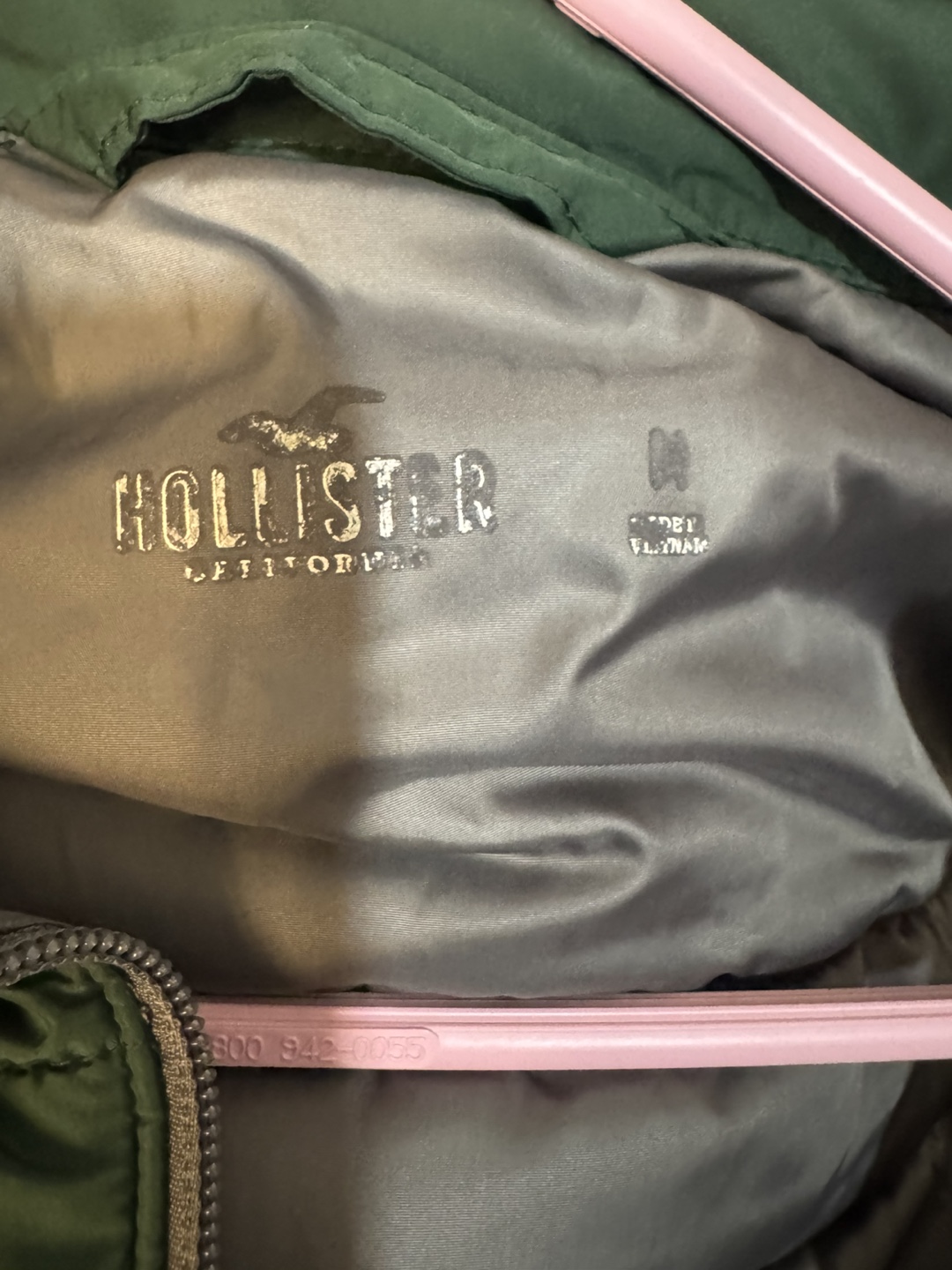 Hollister Co. Men's Green Puffer Vest - photo 4