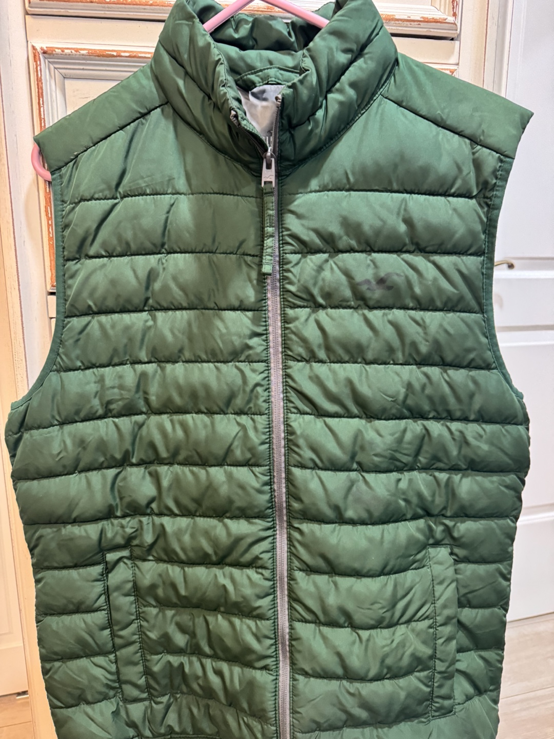 Hollister Co. Men's Green Puffer Vest - photo 2