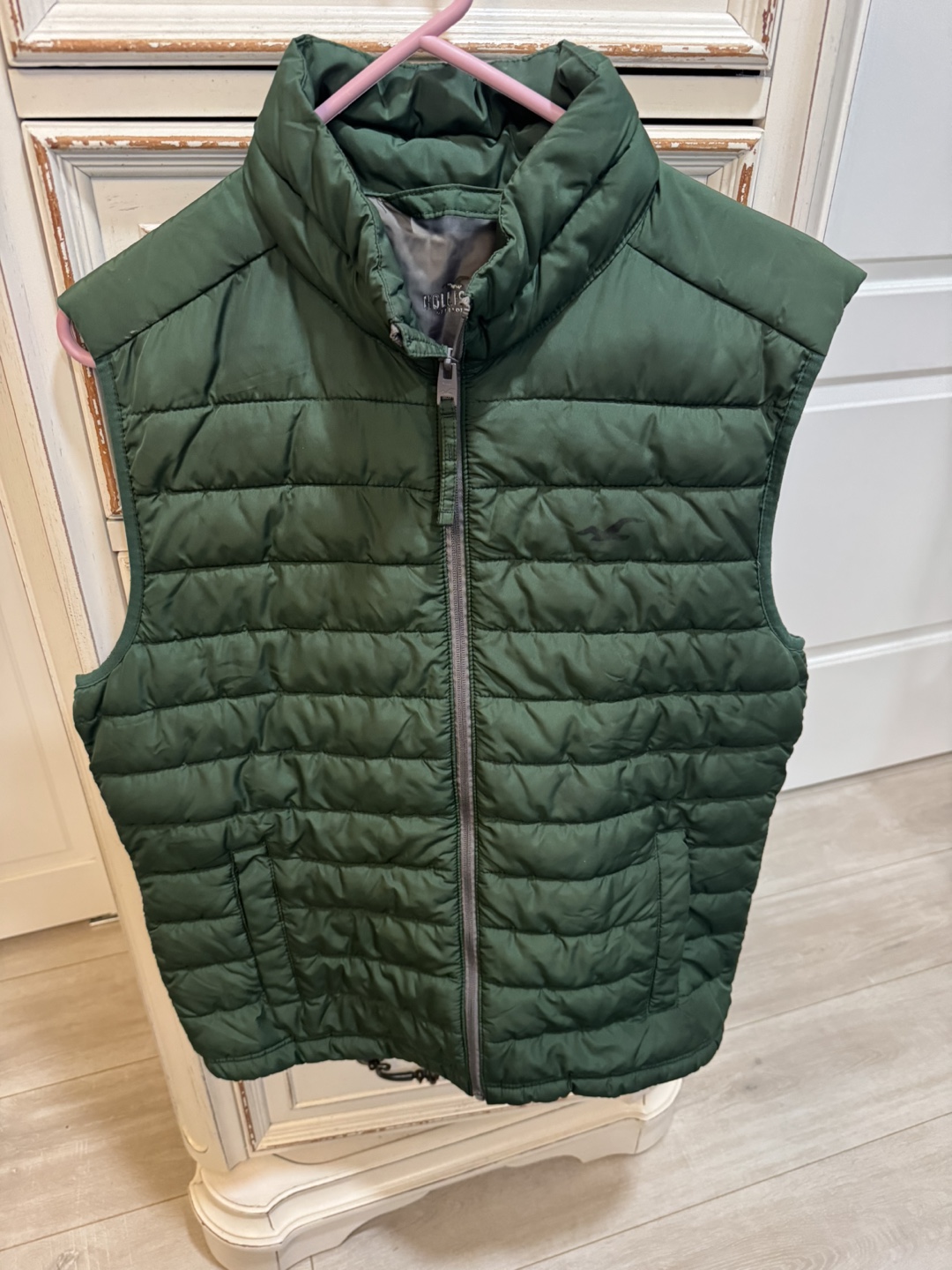 Hollister Co. Men's Green Puffer Vest - photo 3
