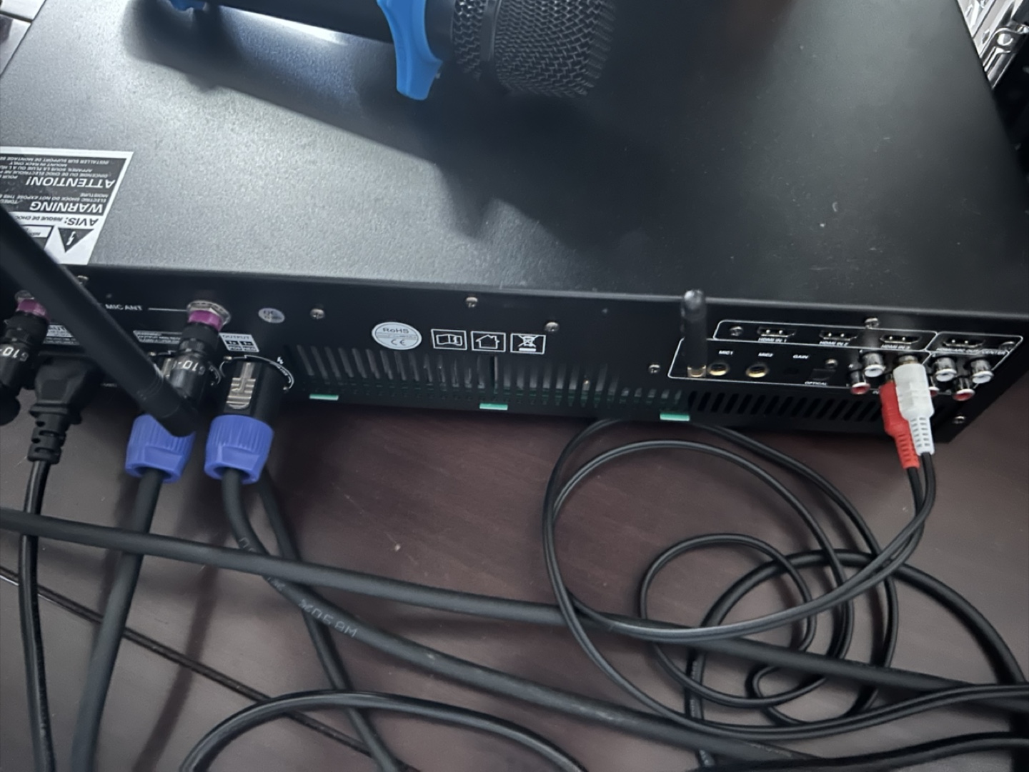 Professional Digital KTV Amplifier with 2 Wireless Microphones - photo 2