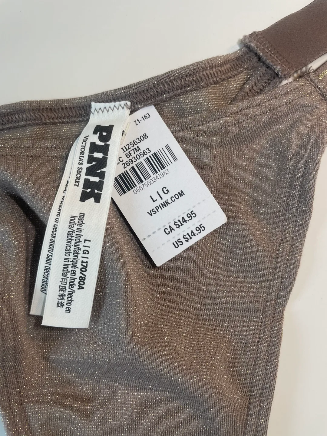 Pink by VS Glitter Thong image indicator(4)