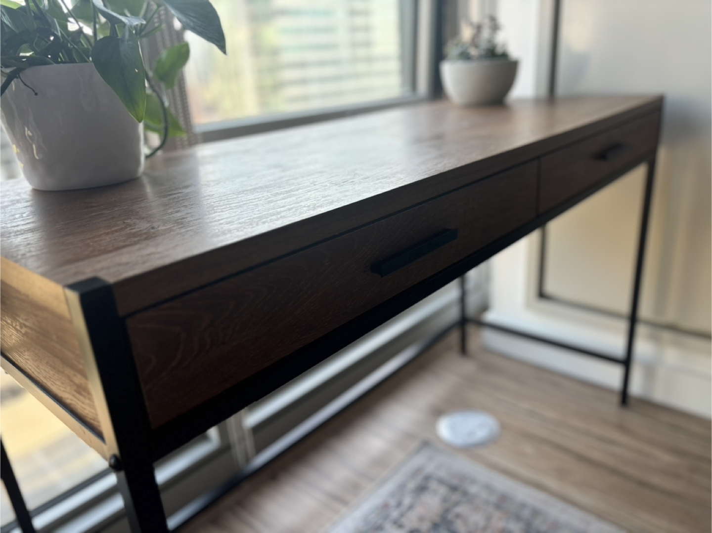 Modern Two-Drawer Writing Desk