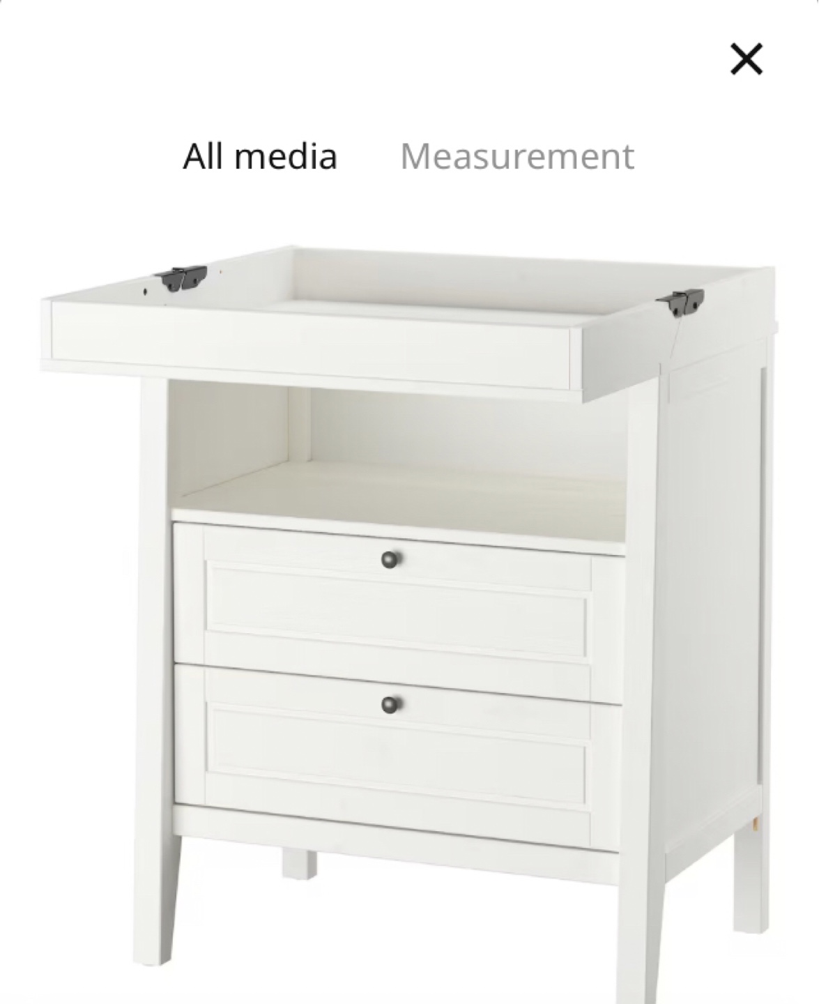 IKEA SUNDVIK dresser/Changing Table