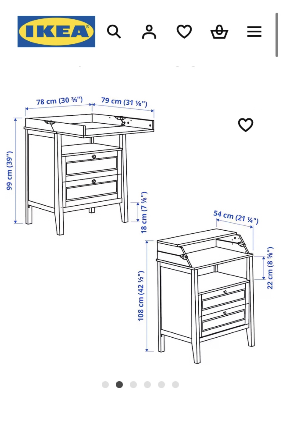IKEA SUNDVIK dresser/Changing Table - photo 2
