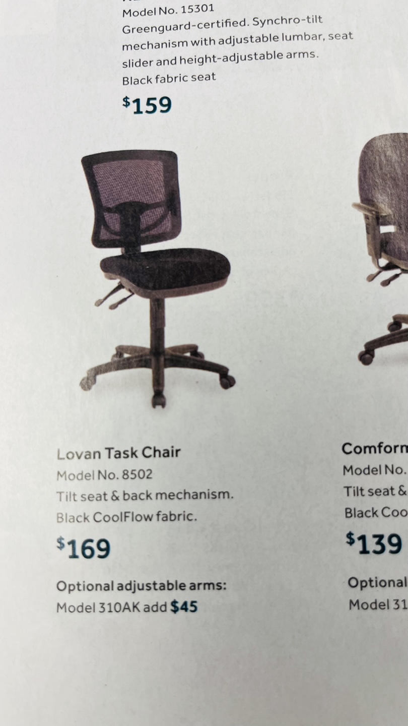 Pair of Black Mesh Office Chairs - photo 3