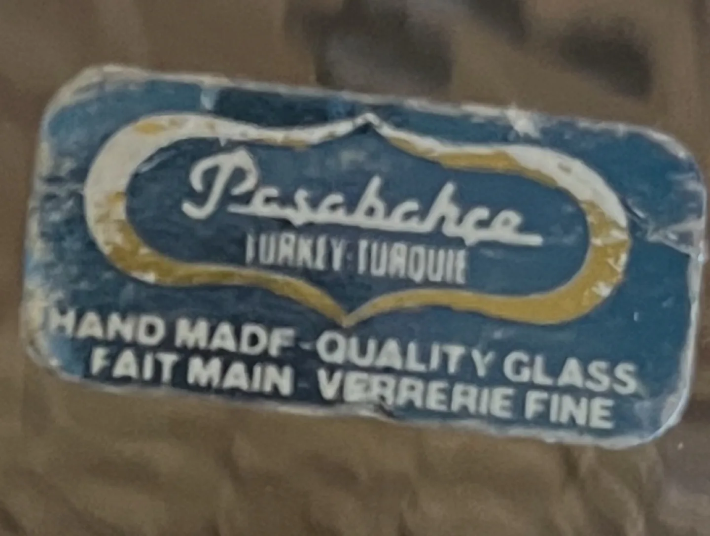 Pasabahce glass vase with swirl pattern, hand made in Turkey 💚 image indicator(4)