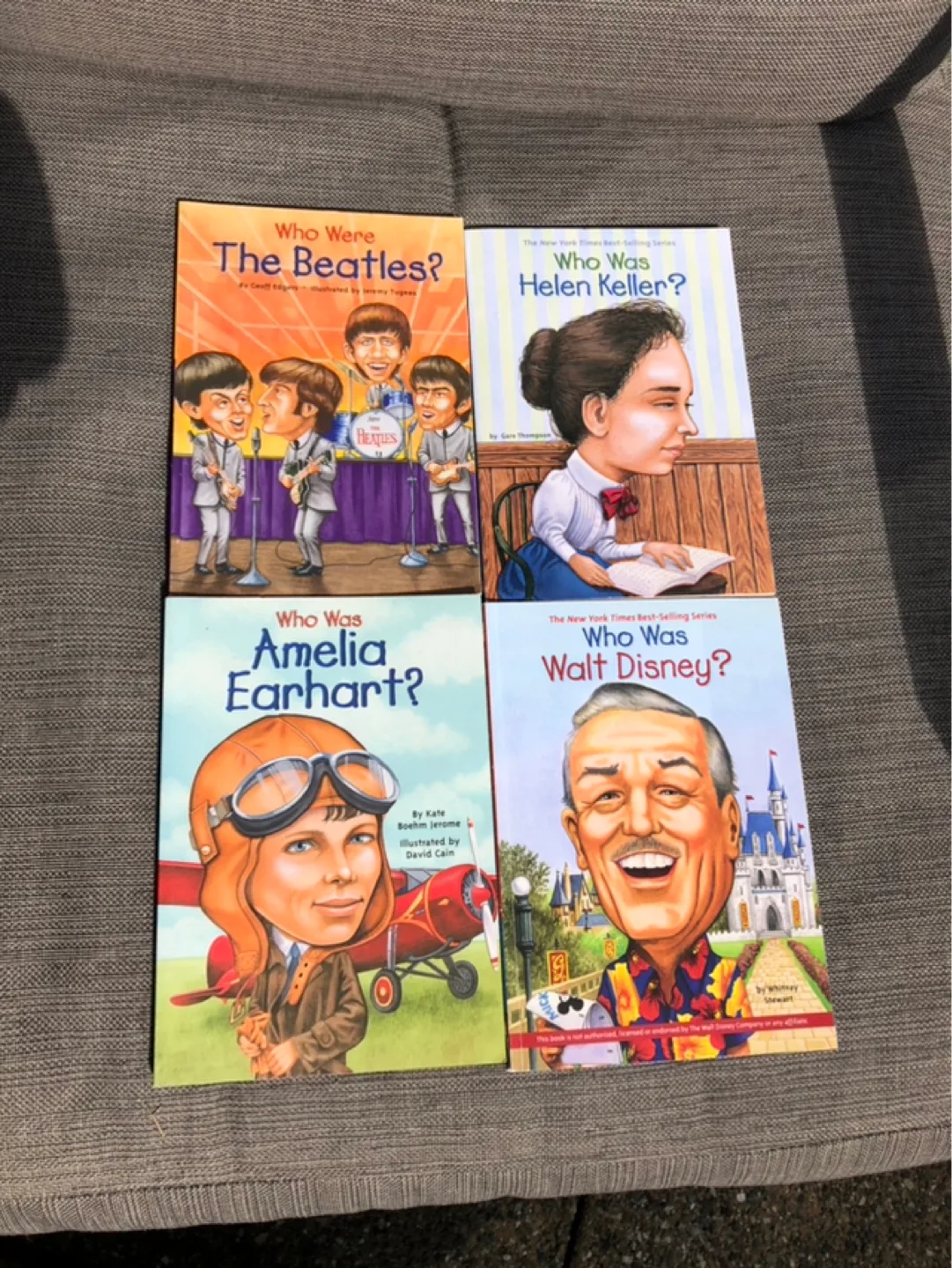 Set of four Who Was...? biography books thumbnail